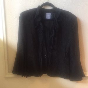 Black Frilly Feminine Blazer